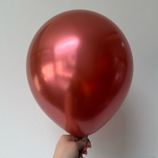 Шар с гелием Красный Хром