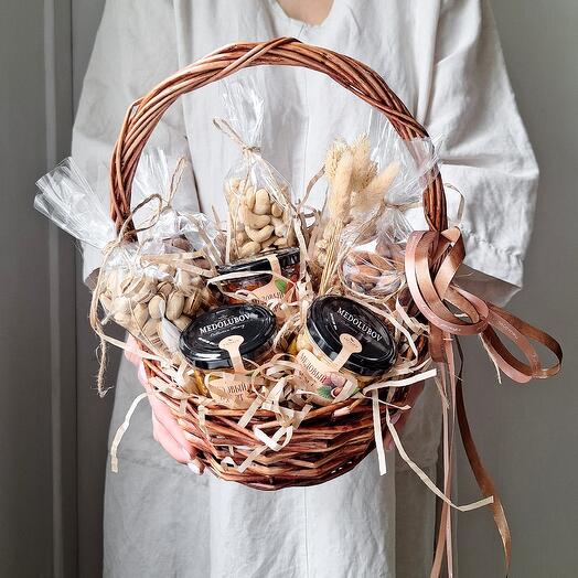 Ореховая корзиночка с медом 🌰 Миндаль, кешью, макадамия, грецкий орех и фисташки