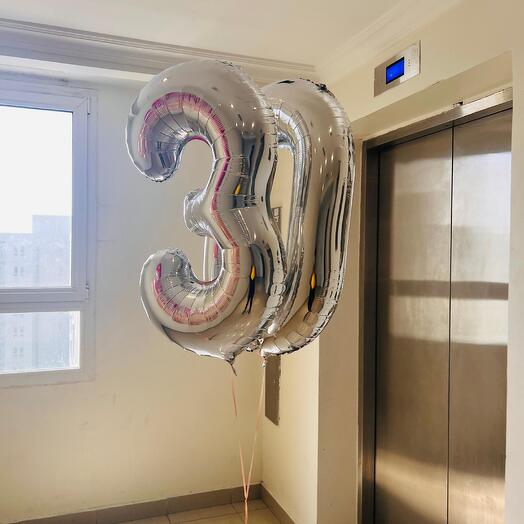 Silver balloons