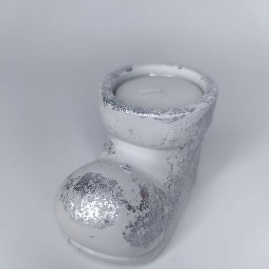 Сапожок - подсвечник