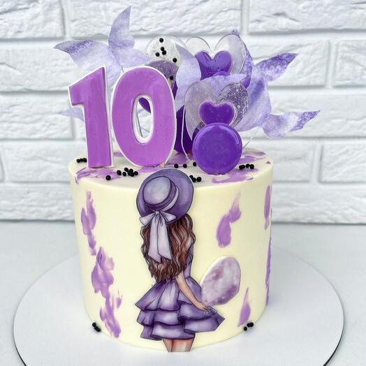 Торт на 10 лет