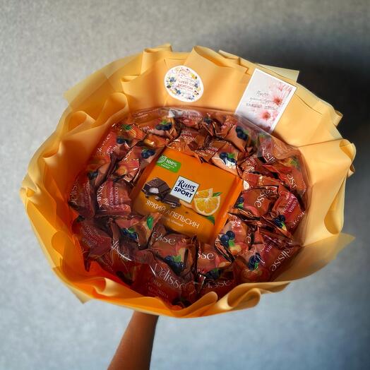 Букет "Delisse и Ritter sport"