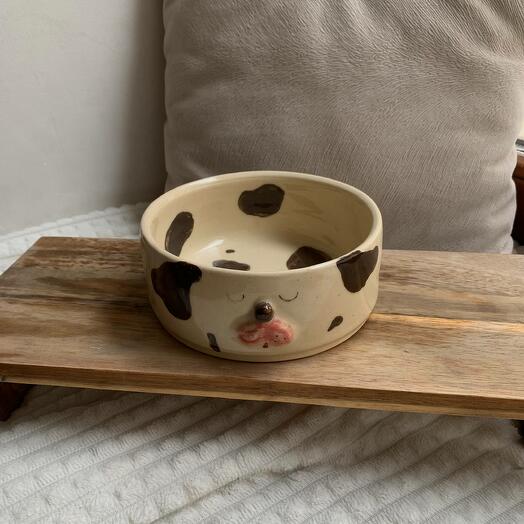 Тарелка глубокая керамическая / миска "Собачка" [2]