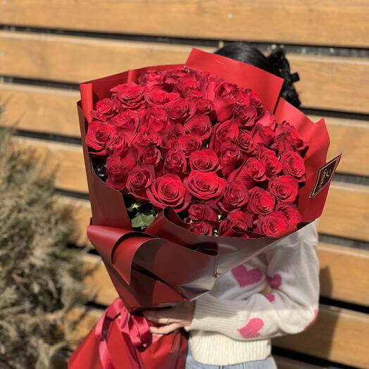 51 red roses ️