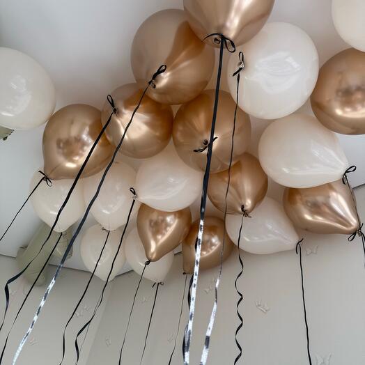 Balloons under the ceiling