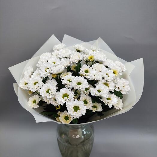 Букет ромашковых мини хризантем Сантини