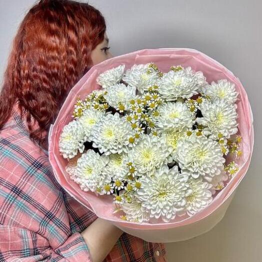 Хризантемы кустовые с ромашками. vkf150