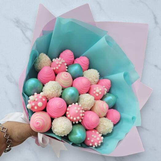 Букет 27 клубник в шоколаде арт. 34810