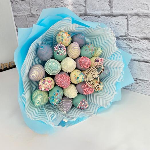 Букет 23 клубники в шоколаде арт. 4011