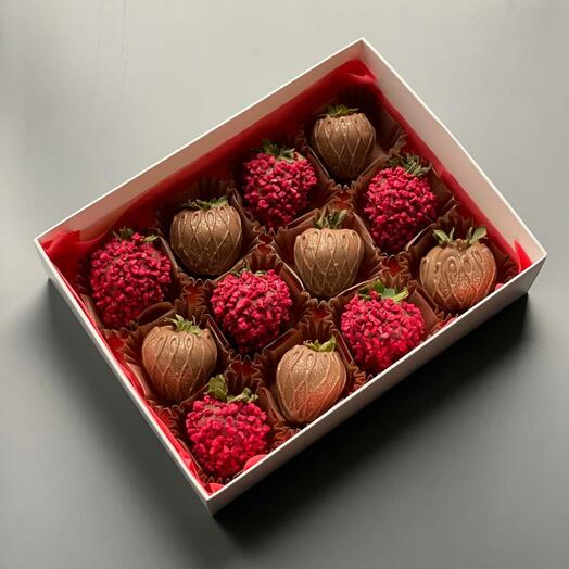 Клубника в шоколаде подарок папе, девушке, маме, подруге, сестре