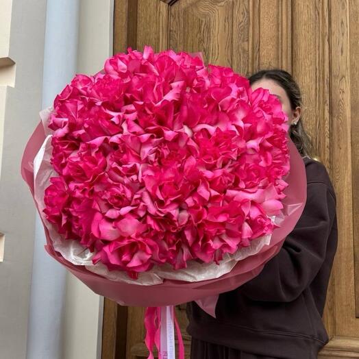 Вау букет из 31 эквадорской розы 70 см