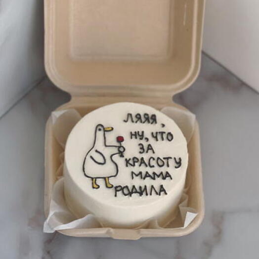 Бенто торт с гусем