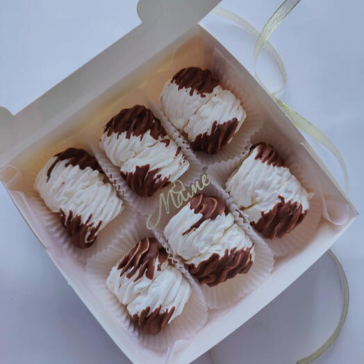 Зефир "Апельсин -облепиха-шоколад" ручная работа