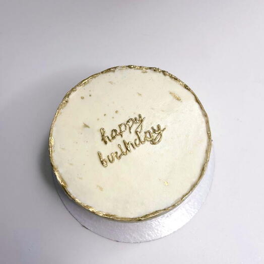 Бенто торт с золотом "Happy Birthday"