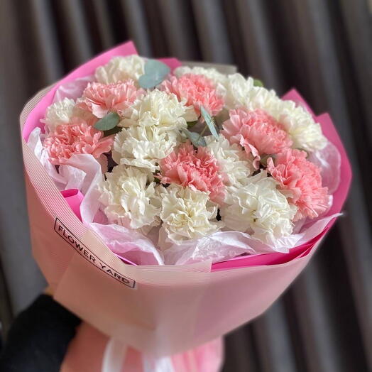 Нежный букет из диантусов 🌸