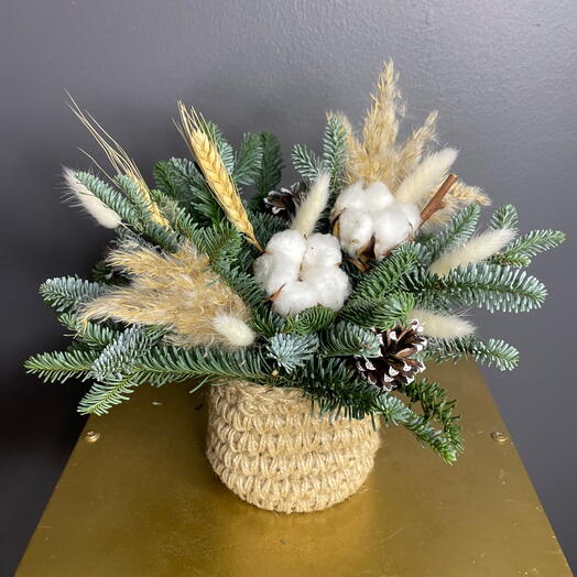 Новогодняя композиция Праздник в лесу S