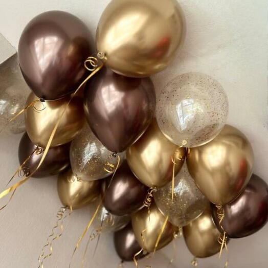 Шары под потолок 18шт «Choco