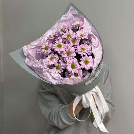 Букет комплимент из хризантем 💕