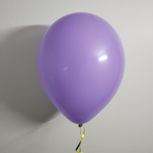 Воздушный шар надутый гелием сиреневый