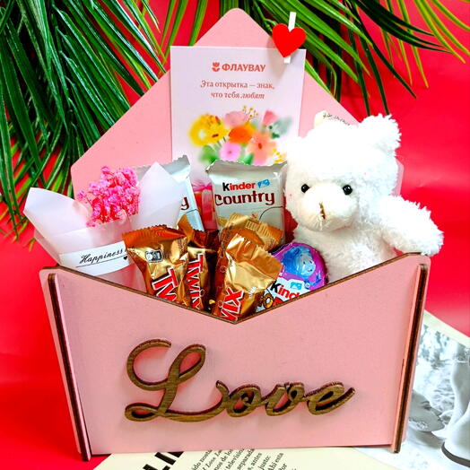 Конверт со сладостями «Love»💗