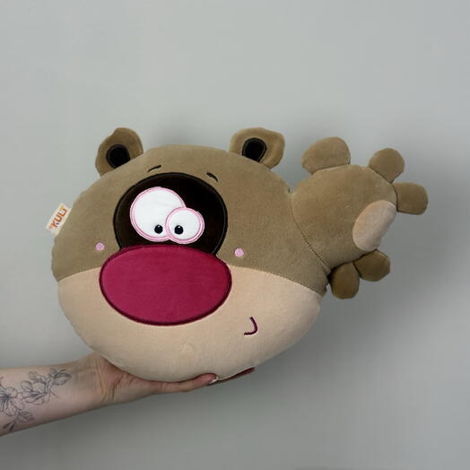 Мягкая игрушка подушка мишка