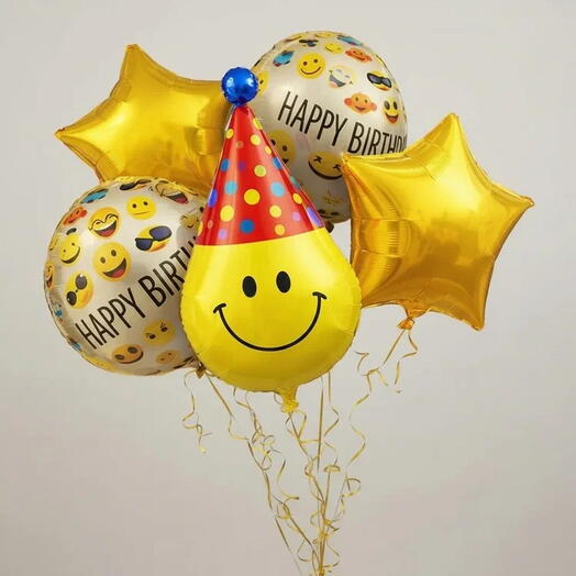 Шары на День рождения Смайл🥳