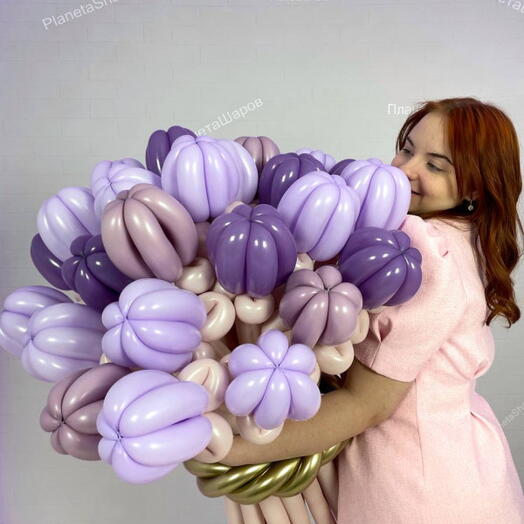 Цветочный букет из шаров