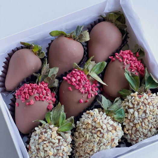 Клубника в премиальном бельгийском шоколаде Callebaut 25