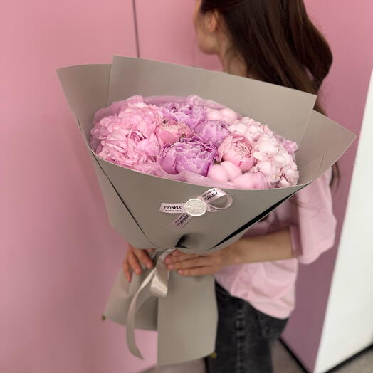 Сезонные пионы с гортензией 🎀