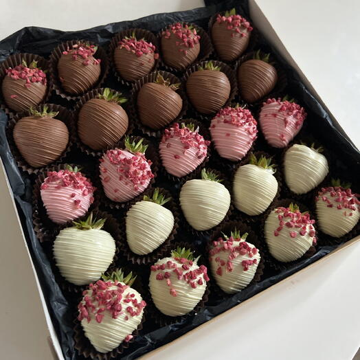 Клубника в бельгийском шоколаде 25 шт