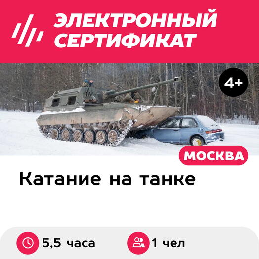 Подарочный сертификат Индивидуальный экстремальный тур Железная ликвидация, 1 чел. (5,5 часа)