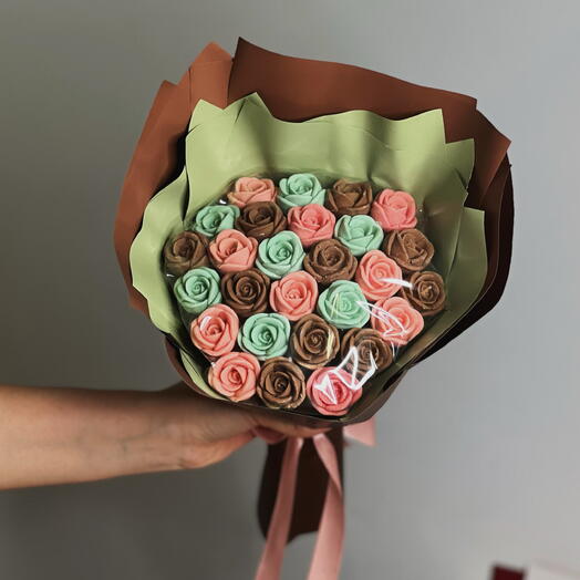 Bouquet of 27 chocolate roses