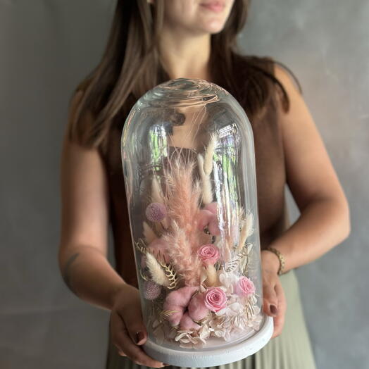 УЮТНЫЕ ДЕТАЛИ HAND MADE долговечные Сухоцветы и стабилизированные цветы в колбе