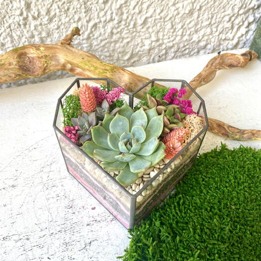 Florarium "From the bottom of my heart"