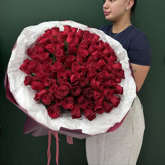 101 роза красная🌹