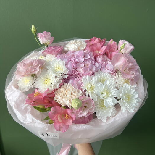 Букет нежный с гортензией 🌸