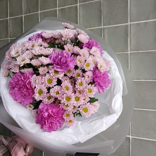 Букет из Сантини и Дмантусов