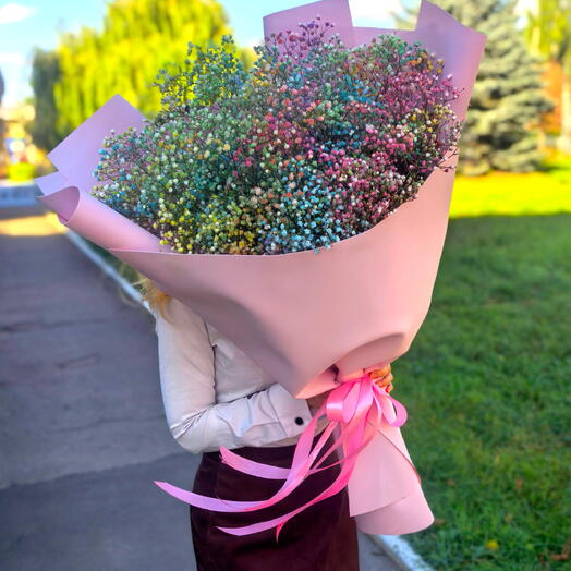 Большой букет из гипсофилы🌸💕🔥