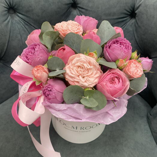 🩷Коробочка кустовых роз Bloom room