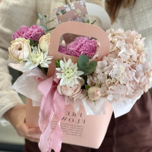 Сумочка с гортензией 🌸