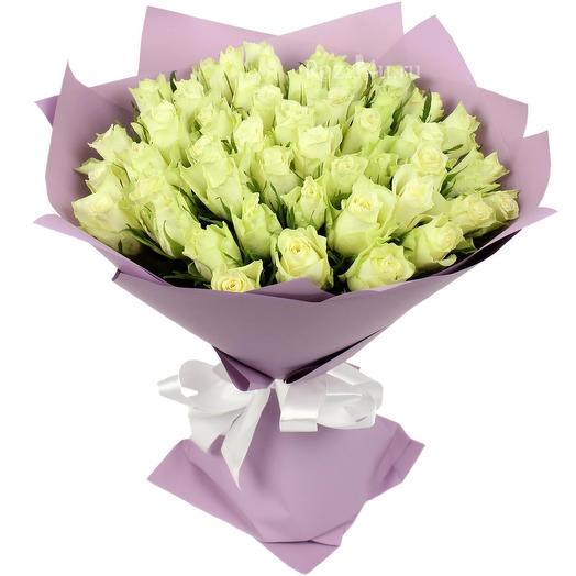 Bouquet of 51 Kenyan roses 40 cm