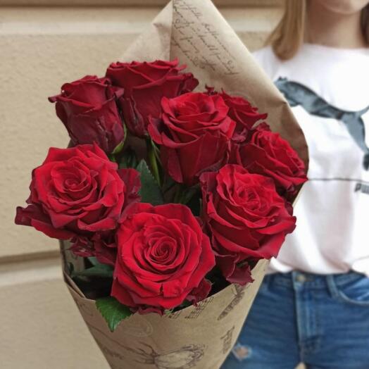 Ramo de 7 Rosas Rojas