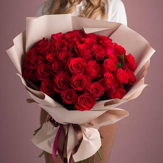 Ramo de rosas rojas "Lady in red"