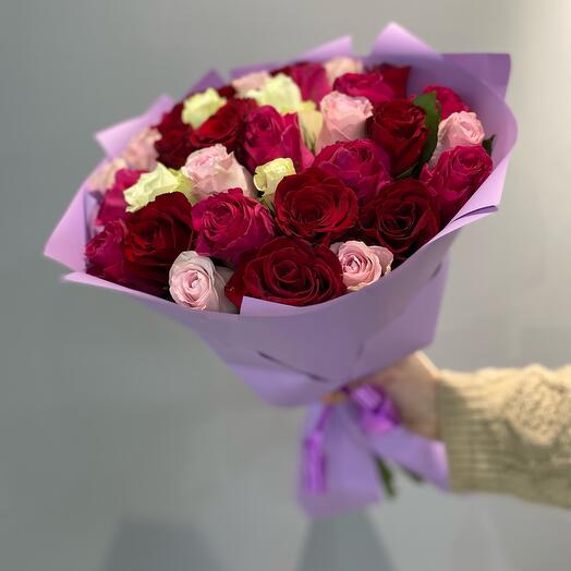 Роза Кения 40см (Микс) 35шт