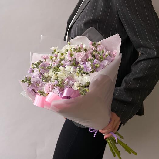 Bouquet of 9 rainbow fragrant mattioles