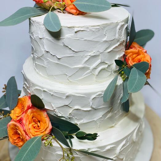 Pastel de bodas "Fresa con crema"