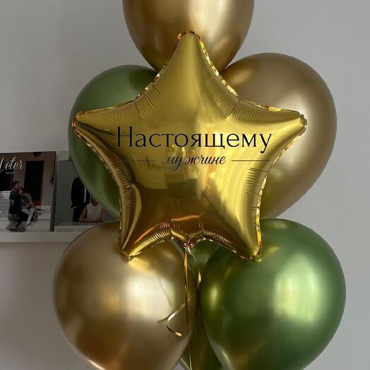 "Настоящий мужчина" (набор из 7 шаров для мужчины)