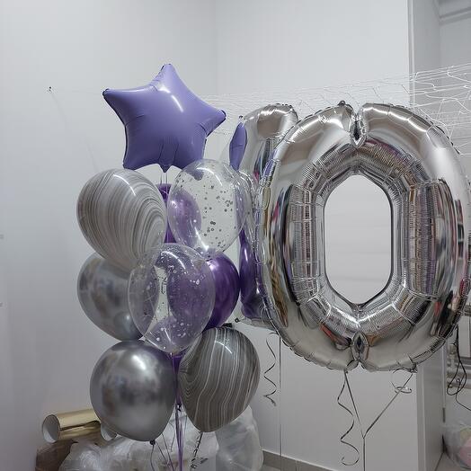 Воздушные шары лиловые для девочки 10 лет