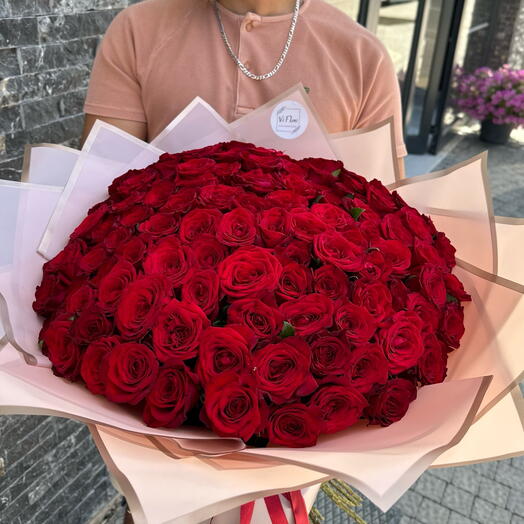 Bouquet of 101 roses 60 sm
