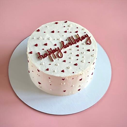 Торт 1 кг на день рождения "happybirthday"